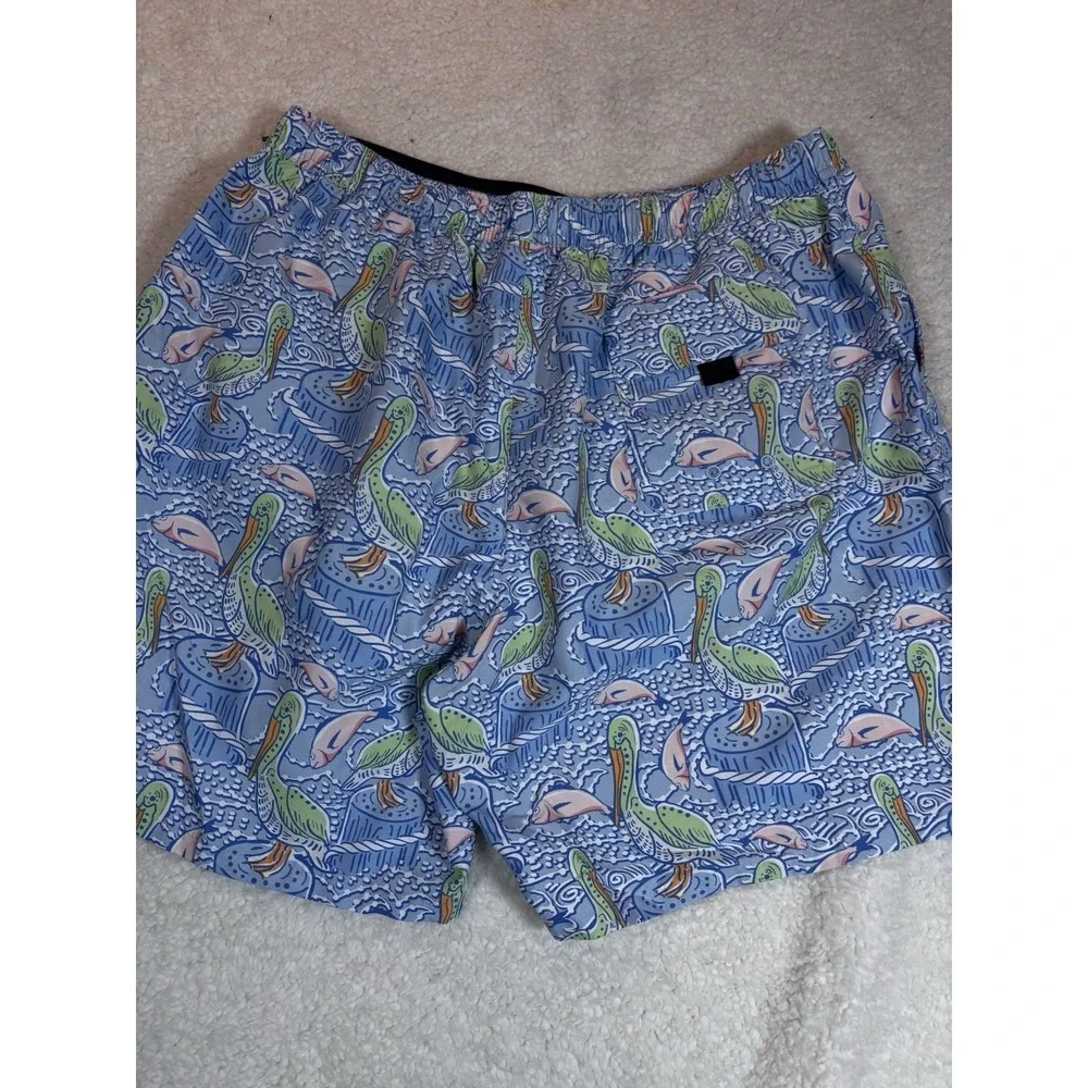 Vineyard Vines Swim Trunks Mens‎  Blue Pelican Fish Size Xl